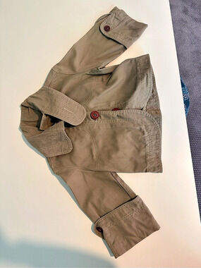 Mike & Chris Utility Cropped Jacket in Brown Size Medium